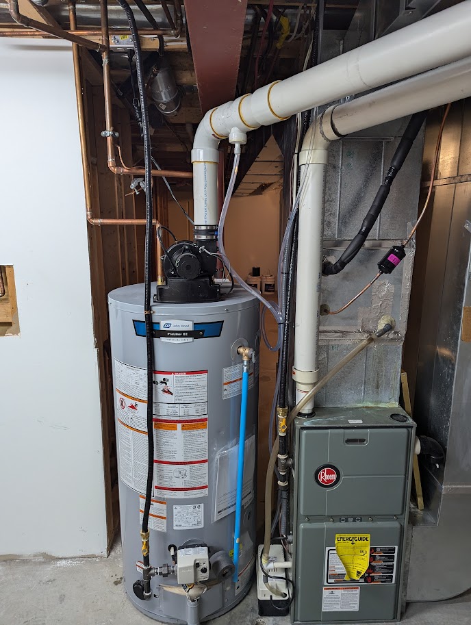 Hot Water Tank, Gas Pipe, Service